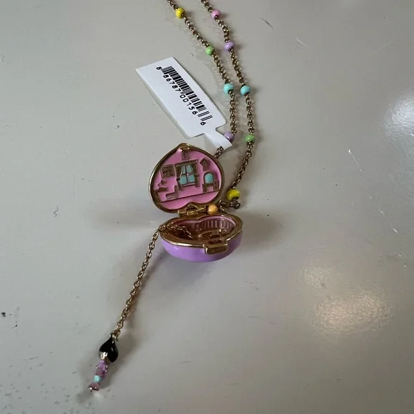 Alex and Ani x Polly Pocket Locket Charm Necklace New with defect - Picture 7 of 7